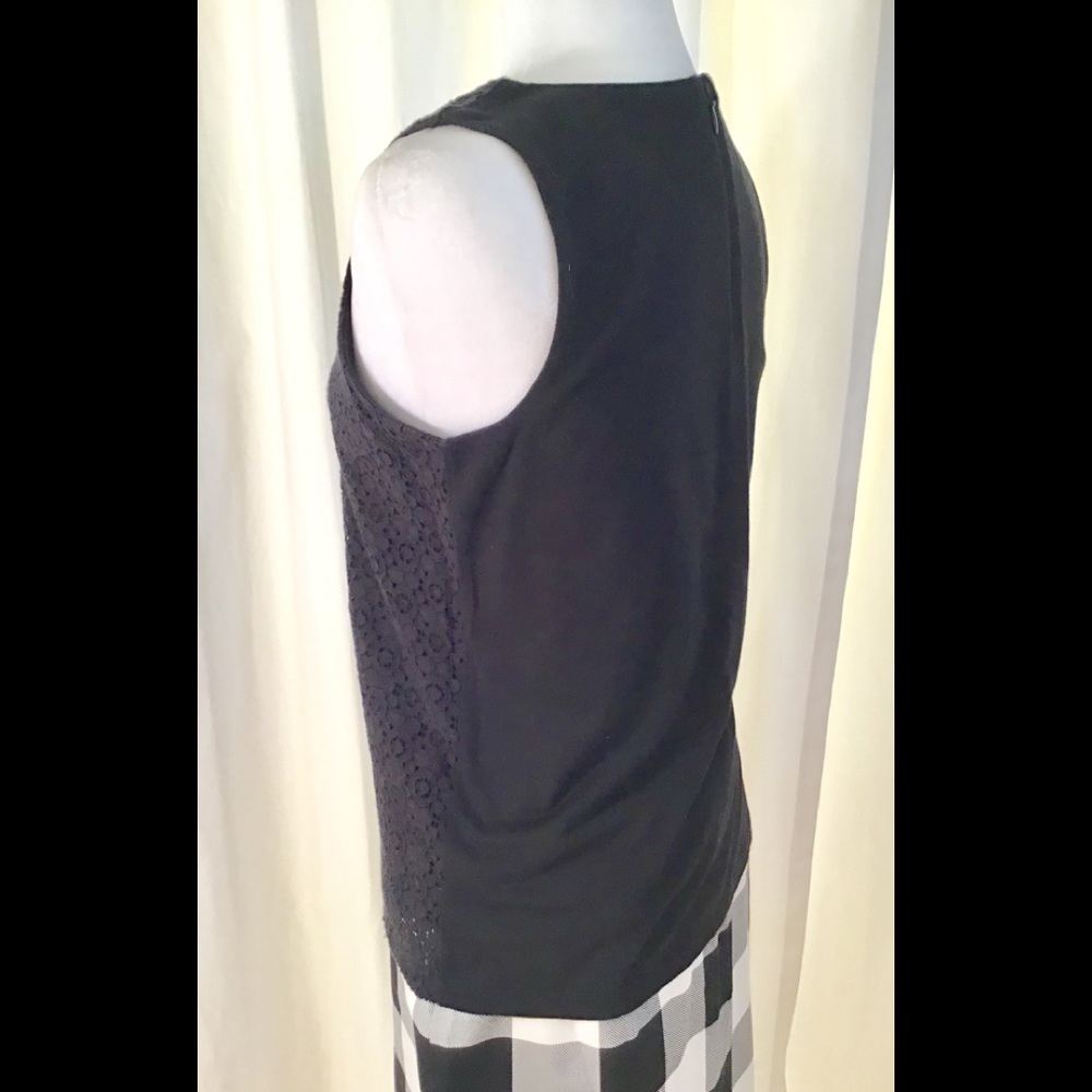 Talbots Black Eyelet Front Shell - Picture 8 of 8